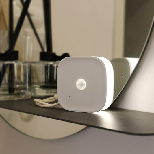 LED wall lamp installed in hallway