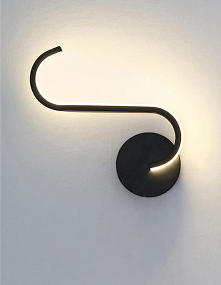 LED wall reading lamp with soft warm glow, ideal for focused lighting