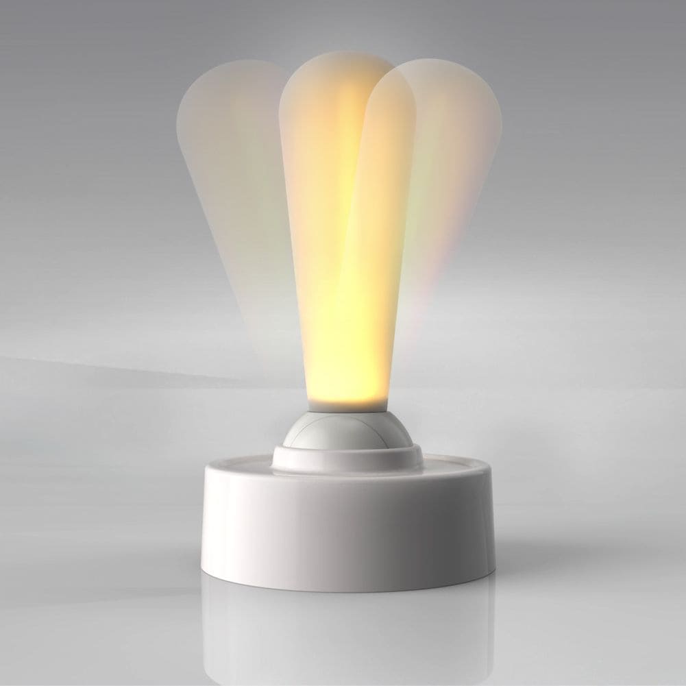 Silicone night light with soft ambient glow