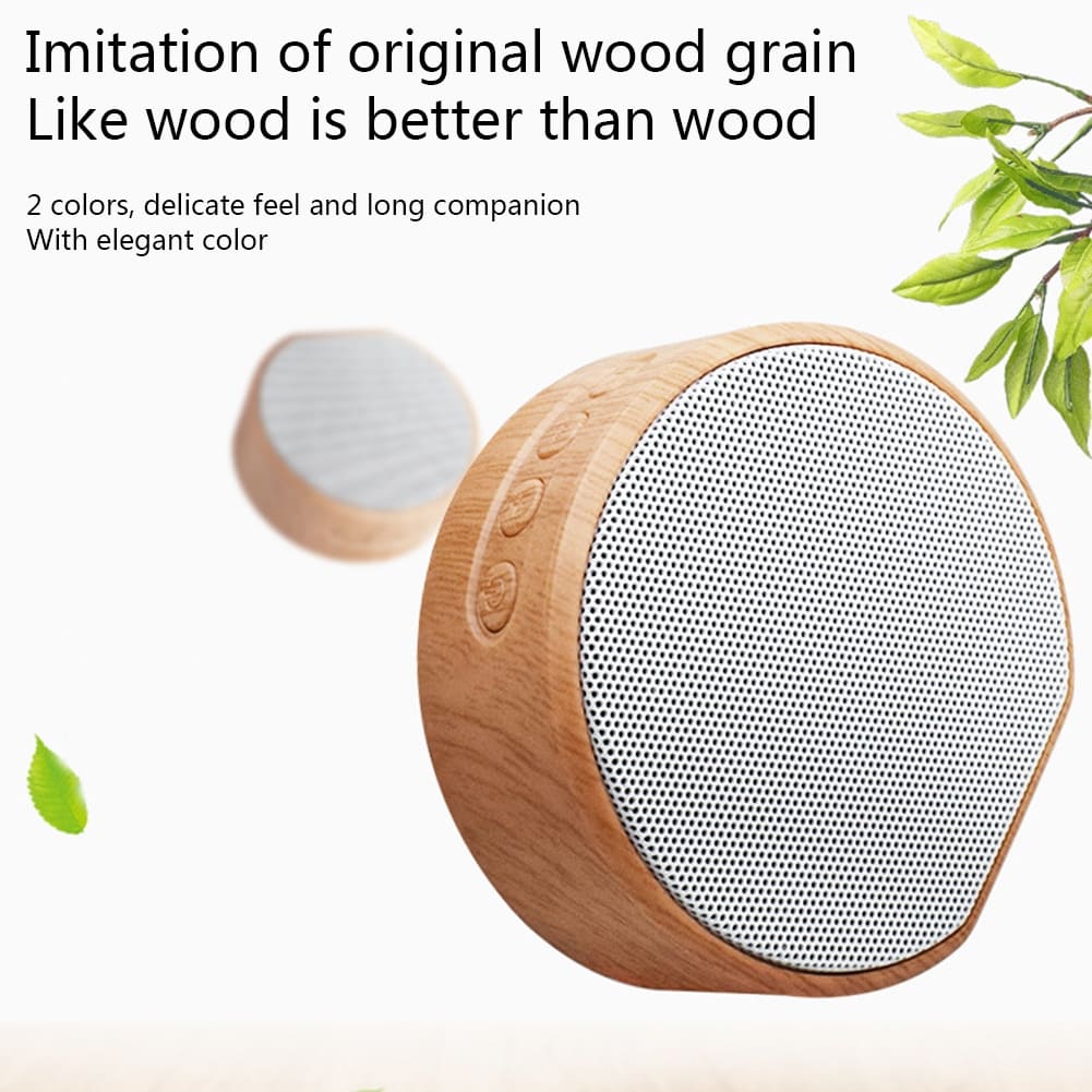 The Deco Loft collection of mini Bluetooth wood speakers
